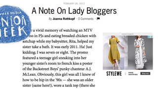 Send Us Your School Papers About Jezebel, the Website You Are Currently Reading
